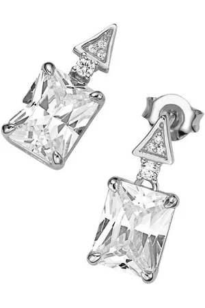 Giorgio Martello Paar Ohrhänger mit Zirkonia, Silber 925