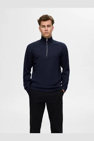 SELECTED Sweatshirt SLHEMANUEL SOFT ZIP HIGH NECK SWEAT NOOS