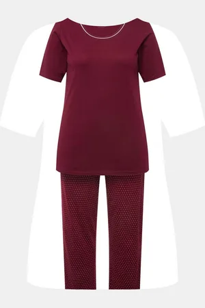 Ulla Popken Pyjama Pyjama Zweiteiler Punkte Halbarm - Verkäufer: Popken Fashion Group