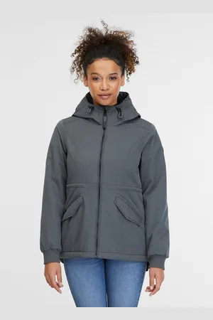 Ragwear Outdoorjacke DOWEY WARM leicht wärmende Übergangsjacke mit hochschließendem Kragen und Kapuze