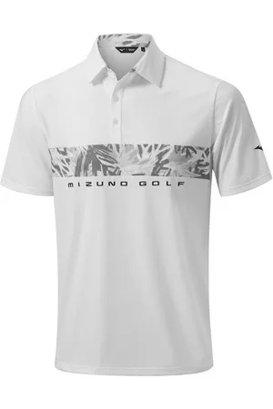 Mizuno Poloshirt Golf Polo Cali Stripe Weiß Herren S - Verkäufer: Svens Golfshop GmbH