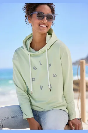 ELBSAND Kapuzensweatshirt Darisa mit Logodruck vorne, Hoodie, sportlich-casual