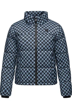 Ragwear Winterjacke Serah Print wasserdichte Winter Steppjacke mit Hahnentritt Muster
