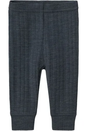 NAME IT Leggings NBMWANG WOOL NEEDLE LONGJOHN SOLID NOOS aus reiner Merinowolle