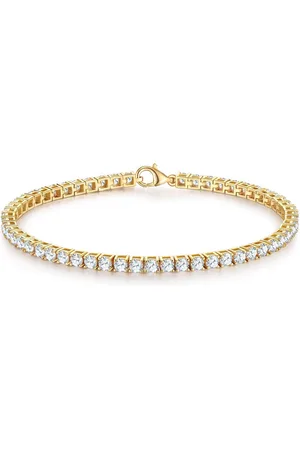 Trilani Silberarmband gelbgold, mit Zirkonia - Verkäufer: Juvalia