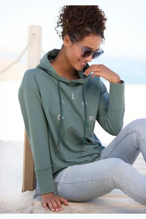 ELBSAND Kapuzensweatshirt Darisa mit Logodruck vorne, Hoodie, sportlich-casual