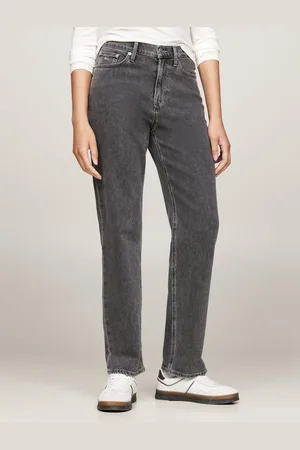 Tommy Hilfiger Slim-fit-Jeans - Damenjeans IZZIE -High Waist - Slim-fit - Straight - leg mit Logo-Badge und Stickerei