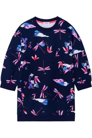 Billieblush Sweatkleid Kleid Sweatkleid marine mit Elfen Libellen Wolken - Verkäufer: coolkids-store