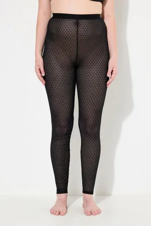 Ulla Popken Feinstrumpfhose Strumpf-Leggings Diamant-Spitze leicht transparent - Verkäufer: Popken Fashion Group
