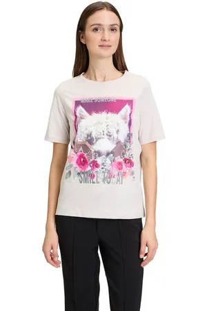 Cartoon Kurzarmshirt Printshirt mit Rundhalsausschnitt (1-tlg) Placement