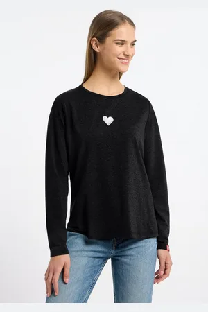 Frieda & Freddies Longsleeve Longsleeve Shirt mit dezenten Farbdetails - Verkäufer: heyconnect