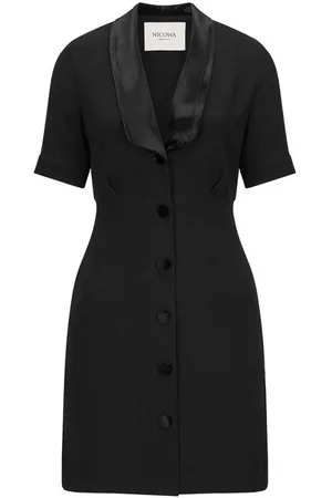 Nicowa A-Linien-Kleid AWINALA (1-tlg) mit Reverskragen mit Samtbezug - Verkäufer: GUTEMARKEN