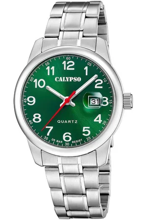 Calypso Quarzuhr Basic K5872/5, Armbanduhr, Herrenuhr, Edelstahlarmband, analog, Tag
