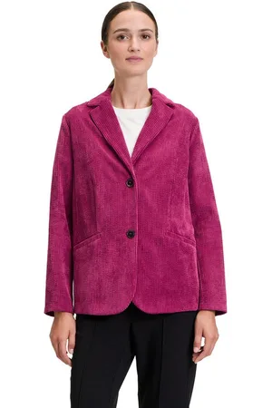 Cartoon Kurzblazer Cordblazer mit Eingrifftaschen Material