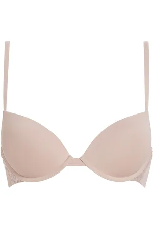 Calvin Klein Push-up-BH PUSH UP PLUNGE mit Logo-Print auf den Trägern