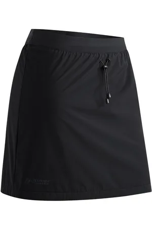 Maier Sports Midirock RainSkirt Winter gefütterter Damen Rock, wasserabweisender Überrock, elastischer Bund