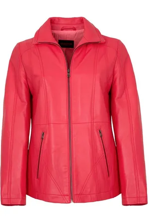 Mark Maddox Lederjacke Line - Damen Lederjacke Lammnappa fuchsia - Verkäufer: Lederjacken24