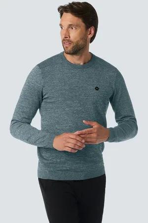 No Excess Rundhalspullover mit Melange Optik