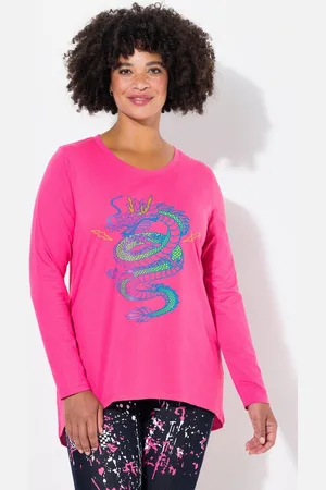 Angel of Style T-Shirt T-Shirt A-Line Drachen-Motiv Langarm - Verkäufer: Popken Fashion Group