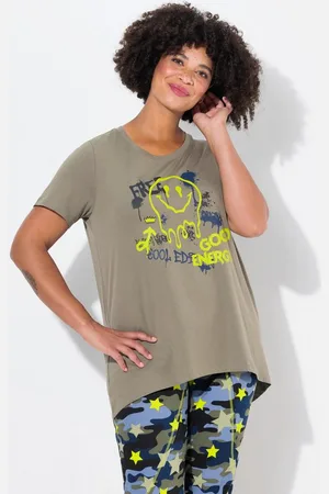 Angel of Style T-Shirt T-Shirt A-Linie Smiley Halbarm - Verkäufer: Popken Fashion Group