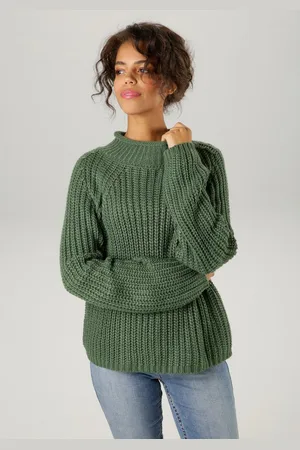 Aniston Strickpullover mit Rollkante am Stehkragen