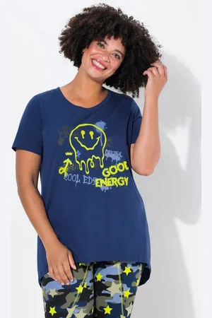 Angel of Style T-Shirt T-Shirt A-Linie Smiley Halbarm - Verkäufer: Popken Fashion Group