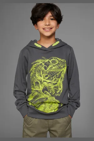 Kidsworld Kapuzensweatshirt GECKO, cooles Tiermotiv