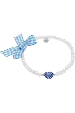 Amor Armband Herz/Schleife, Trachtenschmuck, Volksfest, 2039239, 2039241, mit Kristallglas - mit Muschelkernperle