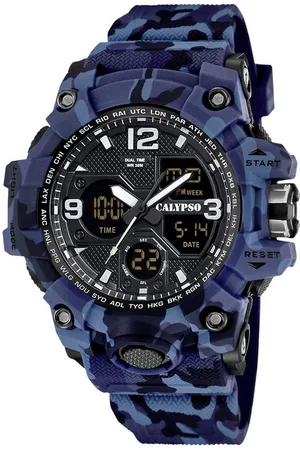 Calypso Chronograph X-Trem K5855/2, Quarzuhr, Armbanduhr, Herrenuhr, analog, digital, Tag, Monat