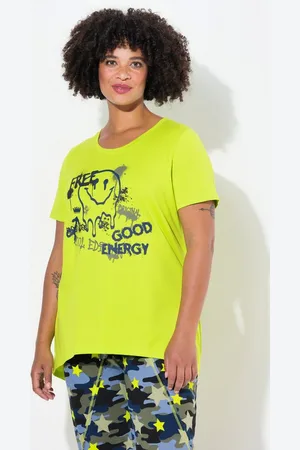 Angel of Style T-Shirt T-Shirt A-Linie Smiley Halbarm - Verkäufer: Popken Fashion Group