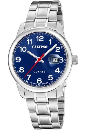 Calypso Quarzuhr Basic K5872/4, Armbanduhr, Herrenuhr, Edelstahlarmband, analog, Tag
