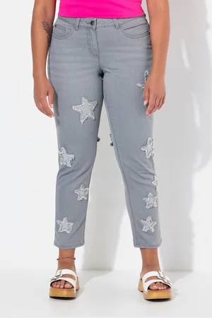 Angel of Style 5-Pocket-Jeans Jeans Straight Fit Sterne 5-Pocket - Verkäufer: Popken Fashion Group