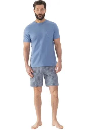 Mey Pyjama Herren Pyjama kurz 2240009 Blue Dusk (1 Stück, 1 tlg., 1 Stück) - Verkäufer: Mein Style