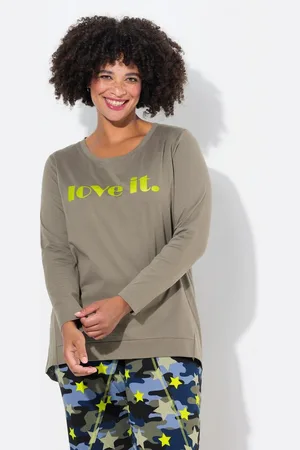 Angel of Style T-Shirt T-Shirt oversized LOVE IT Langarm - Verkäufer: Popken Fashion Group