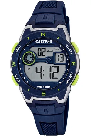 Calypso Chronograph Digital Crush K5853/3, Kinderuhr, Quarzuhr, Armbanduhr, Junge, digital, Tag, Wochentag, Monat