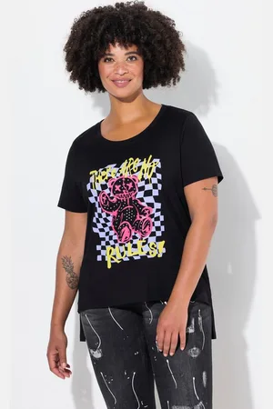 Angel of Style T-Shirt T-Shirt Boxy Fit Teddy-Motiv Halbarm - Verkäufer: Popken Fashion Group