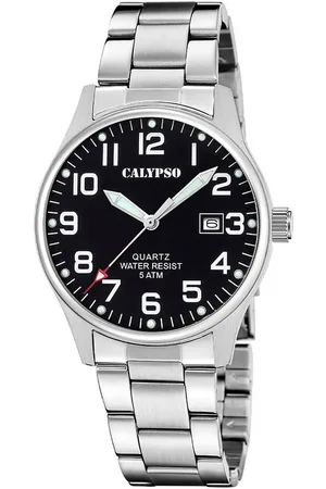 Calypso Quarzuhr Basic K5860/4, Armbanduhr, Herrenuhr, Edelstahlarmband, analog, Tag