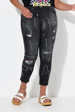 Angel of Style Regular-fit-Jeans Jeans Slim Fit Farbspritzer 5-Pocket - Verkäufer: Popken Fashion Group
