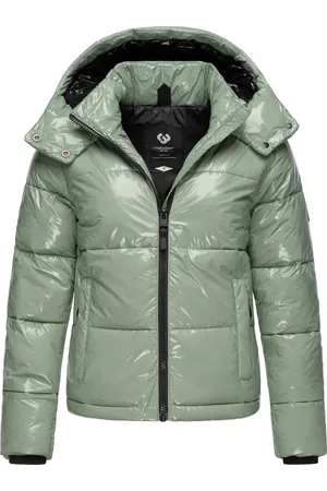 Ragwear Steppjacke Roobie super stylische, gänzende Damen Winterjacke