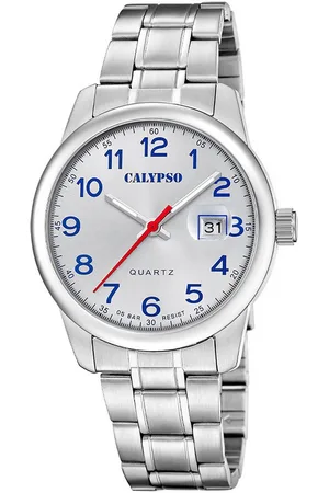 Calypso Quarzuhr Basic K5872/2, Armbanduhr, Herrenuhr, Edelstahlarmband, analog, Tag