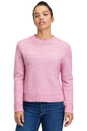Betty & Co Strickpullover Betty & Co Strickpullover mit Rippbündchen (1-tlg) Rippbündchen
