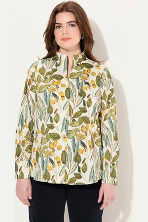 Ulla Popken Longbluse Bluse Kelchkragen bedruckt Langarm - Verkäufer: Popken Fashion Group