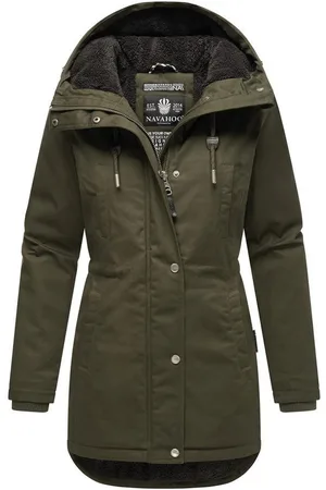 Navahoo Winterjacke Winterfunke Designer Winterjacke mit Teddyfell gefüttert