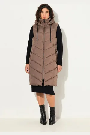 Ulla Popken Steppweste HYPRAR Long-Steppweste Seiten-Zipper Stehkragen - Verkäufer: Popken Fashion Group