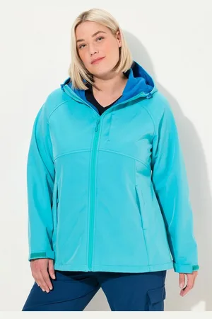 Ulla Popken Softshelljacke Softshelljacke Kapuze Zipptaschen Klettriegel - Verkäufer: Popken Fashion Group