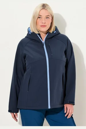 Ulla Popken Softshelljacke Softshelljacke Kapuze Zipptaschen Klettriegel - Verkäufer: Popken Fashion Group