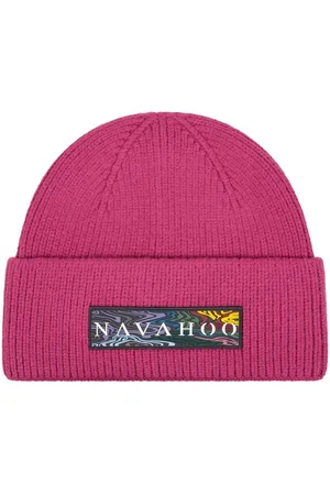 Navahoo Strickmütze Keksmagie 14 Stylische Mütze mit großem Logodruck