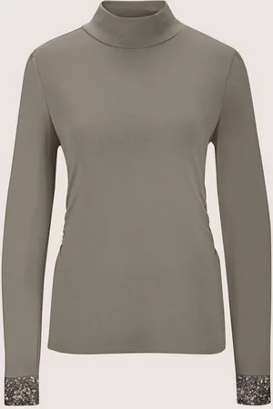 Madeleine Langarmshirt Stehkragen-Shirt mit Pailletten - Verkäufer: Premio Fashion GmbH