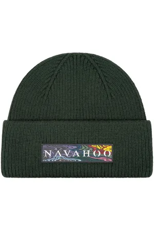 Navahoo Strickmütze Keksmagie 14 Stylische Mütze mit großem Logodruck