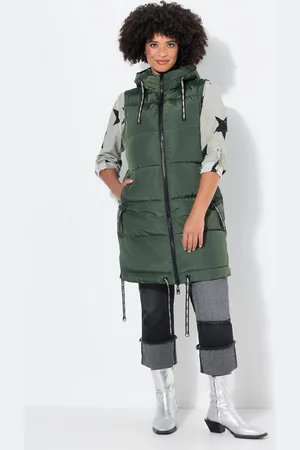 Angel of Style Steppweste Long-Steppweste A-Linie Kapuze - Verkäufer: Popken Fashion Group